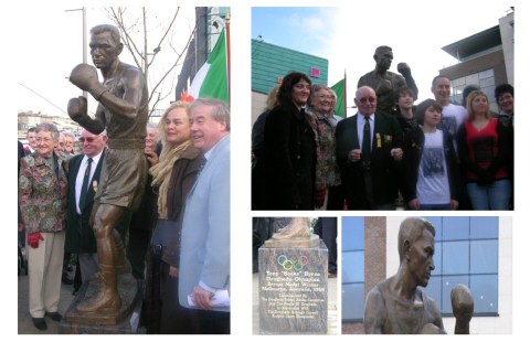 Public art commission of a lifesize sculpture in bronze