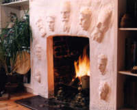 Fireplace surround: Spirits of the Hearth - click here for larger view